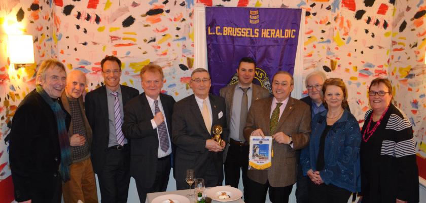 Alain Bienvenu with members of Heraldic
